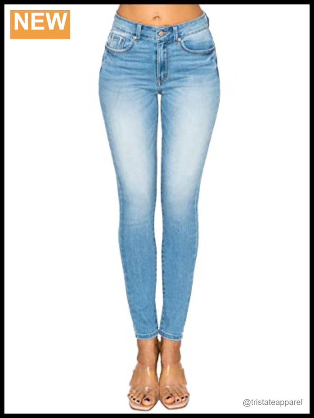 Women's Butt I Love You Push-Up High-Rise Skinny Jeans